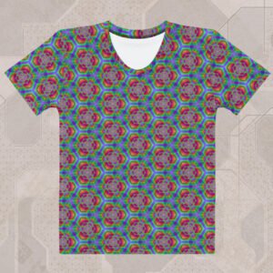 Hexafun Women's Eco-Conscious Visionary Art T-Shirt