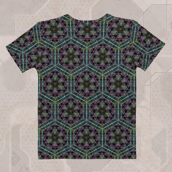 Hypergeometry Women's Eco-Conscious Visionary Art T-Shirt - Image 2