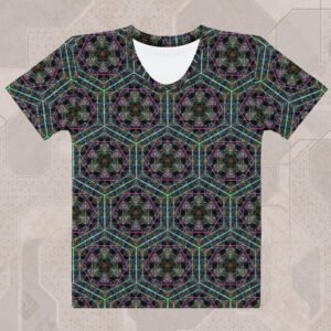 Hypergeometry Women's Eco-Conscious Visionary Art T-Shirt