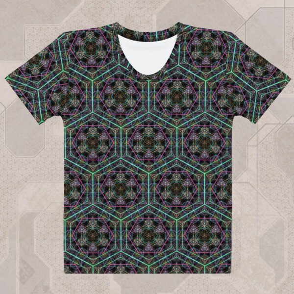 Hypergeometry Women's Eco-Conscious Visionary Art T-Shirt