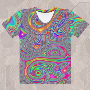 Liquisyrgic Women's Eco-Conscious Visionary Art T-Shirt