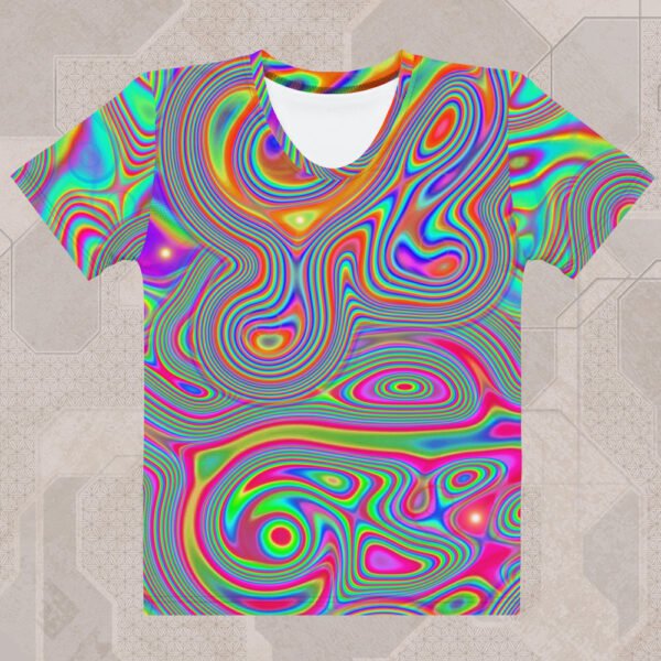 Liquisyrgic Women's Eco-Conscious Visionary Art T-Shirt
