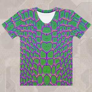 Reptilian Women's Eco-Conscious Visionary Art T-Shirt