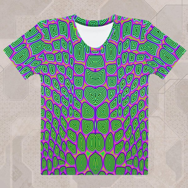 Reptilian Women's Eco-Conscious Visionary Art T-Shirt