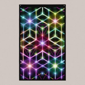 2CB (Close-Up) UV/RGB Reactive Visionary Art Tapestry