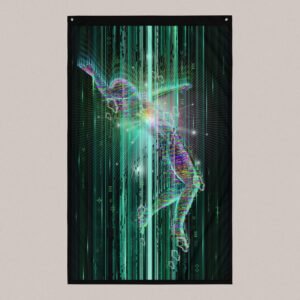 Abduction (Close-Up) UV/RGB Reactive Visionary Art Tapestry