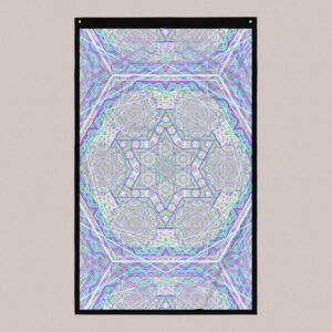 Enon (Close-Up) UV/RGB Reactive Visionary Art Tapestry