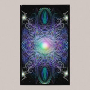 ⚡Only 25 Made! Transentience (Close-Up) UV/RGB Reactive Visionary Art Tapestry