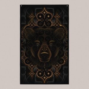 Kamuy (Close-Up) UV/RGB Reactive Visionary Art Tapestry