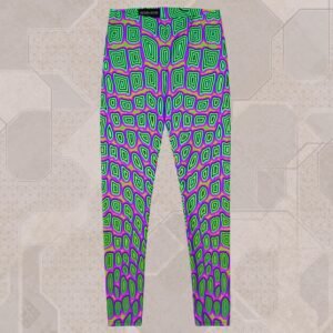 Reptilian Eco-Conscious Visionary Art Leggings