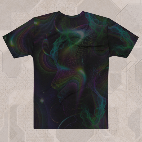 Vapor (Dark) Men's Eco-Conscious Visionary Art T-Shirt - Image 2