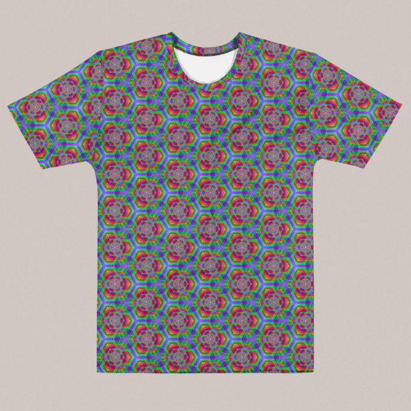 Hexafun Men's Eco-Conscious Visionary Art T-Shirt