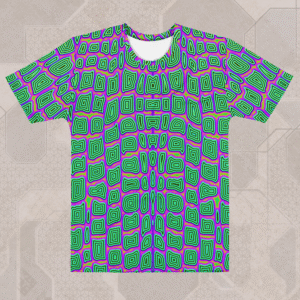 Reptilian Men's Eco-Conscious Visionary Art T-Shirt