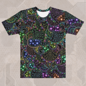 Neopaisley Men's Eco-Conscious Visionary Art T-Shirt