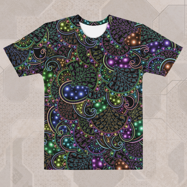 Neopaisley Men's Eco-Conscious Visionary Art T-Shirt