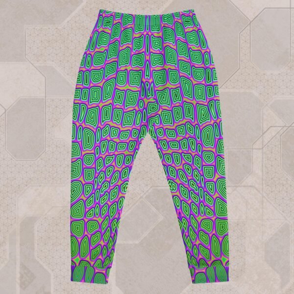 Reptilian Eco-Conscious Visionary Art Joggers - Image 2