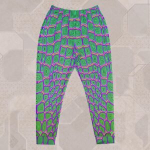 Reptilian Eco-Conscious Visionary Art Joggers