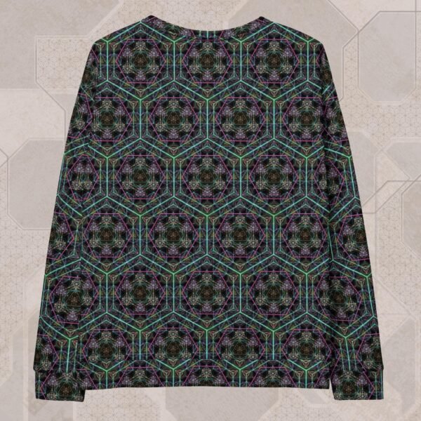 Hypergeometry Eco-Conscious Visionary Art Sweater - Image 2