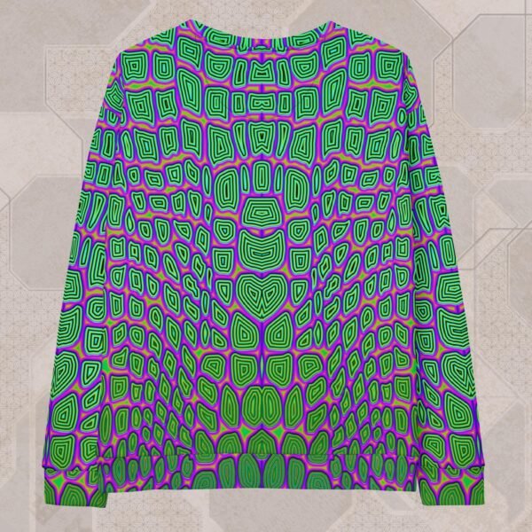 Reptilian Eco-Conscious Visionary Art Sweater - Image 2