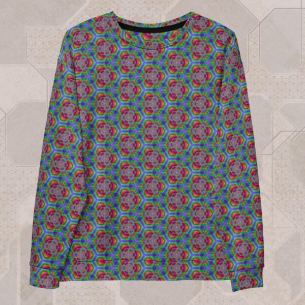 Hexafun Eco-Conscious Visionary Art Sweater