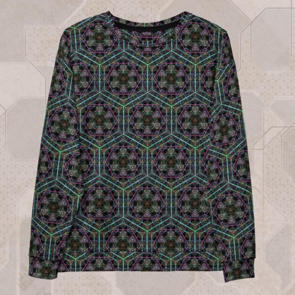 Hypergeometry Eco-Conscious Visionary Art Sweater
