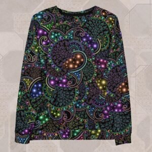Neopaisley Eco-Conscious Visionary Art Sweater