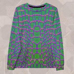 Reptilian Eco-Conscious Visionary Art Sweater