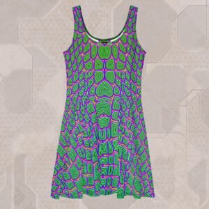 Reptilian Visionary Art Dress