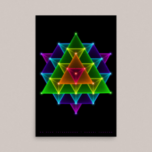 64 Star Tetrahedron Fine-Art Giclee Visionary Art Print