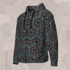 Hypergeometry Visionary Art Zip Hoodie