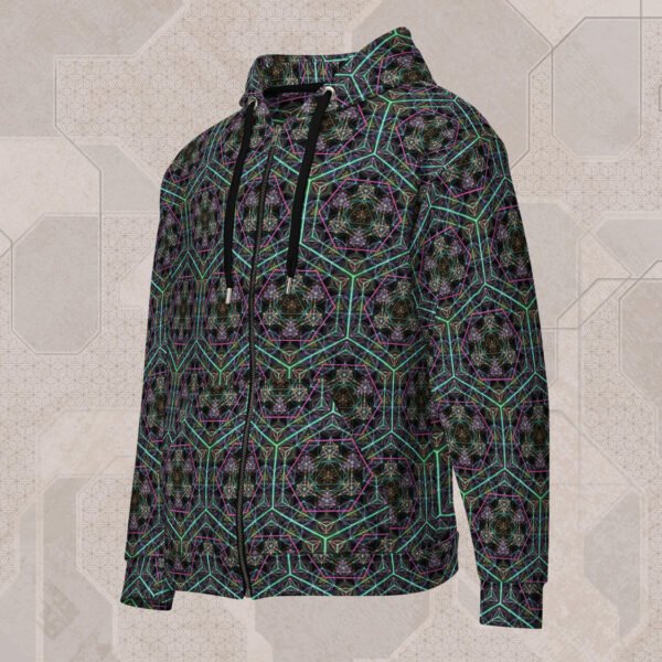Hypergeometry Visionary Art Zip Hoodie