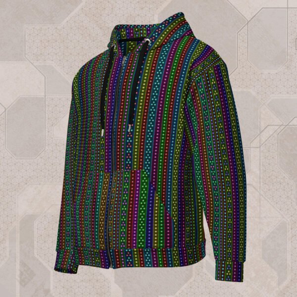 Modelo Visionary Art Zip Hoodie