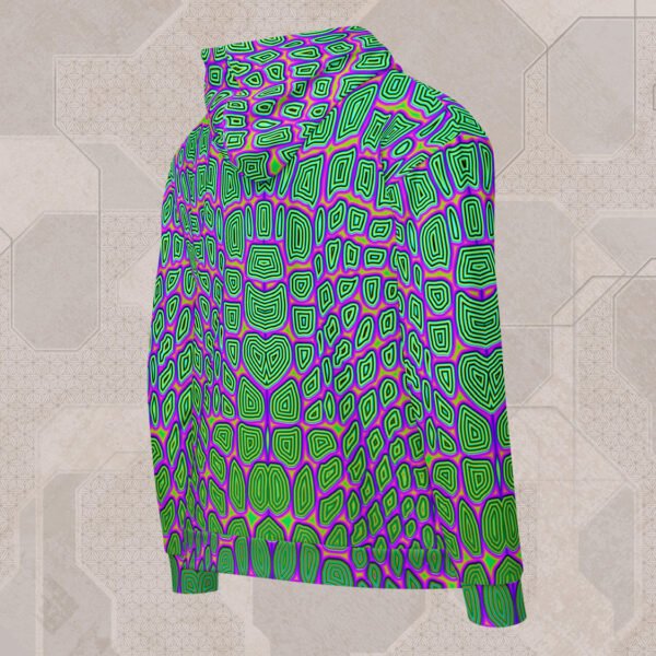 Reptilian Visionary Art Zip Hoodie - Image 2