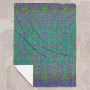 Reptilian Eco-Conscious Visionary Art Plush Blanket