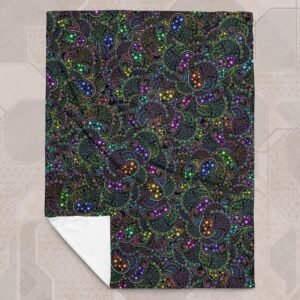 Neopaisley Eco-Conscious Visionary Art Plush Blanket