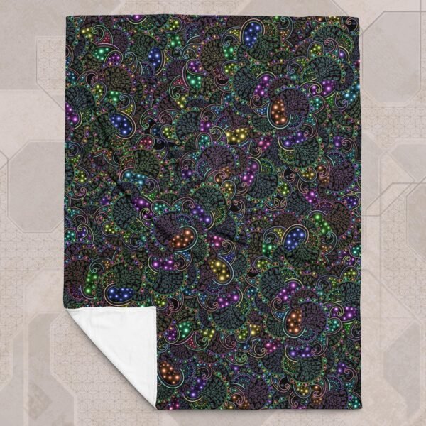 Neopaisley Eco-Conscious Visionary Art Plush Blanket