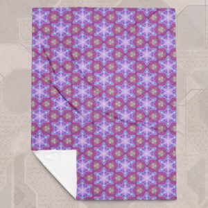 Entheoelectric Eco-Conscious Visionary Art Plush Blanket