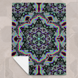 Microgram Eco-Conscious Visionary Art Plush Blanket