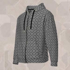 Thumbprint Visionary Art Zip Hoodie