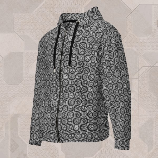 Thumbprint Visionary Art Zip Hoodie