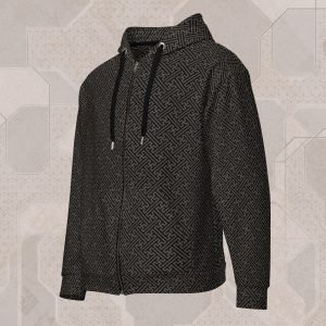 Ancestral Sayagata Visionary Art Zip Hoodie
