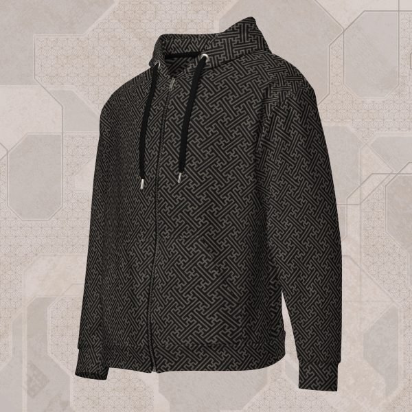 Ancestral Sayagata Visionary Art Zip Hoodie