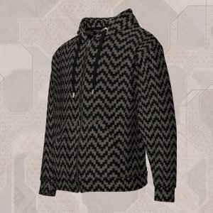 Ancestral Huichol Visionary Art Zip Hoodie