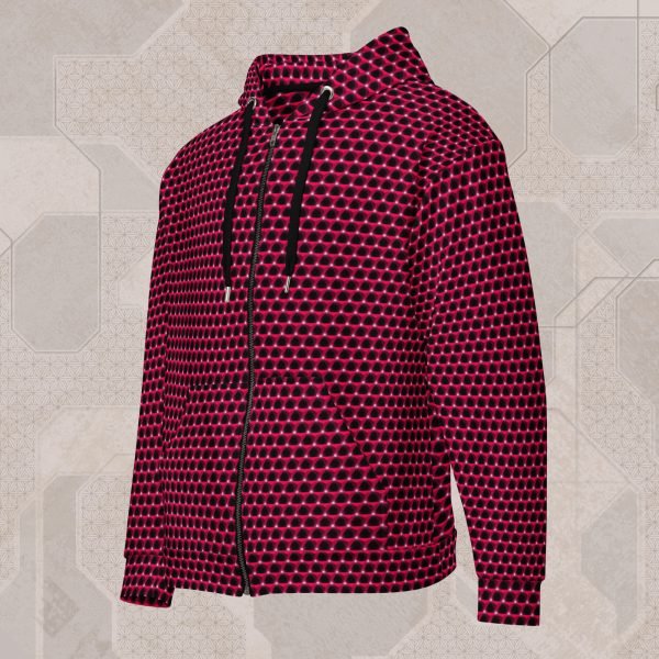 Prism Ruby Visionary Art Zip Hoodie