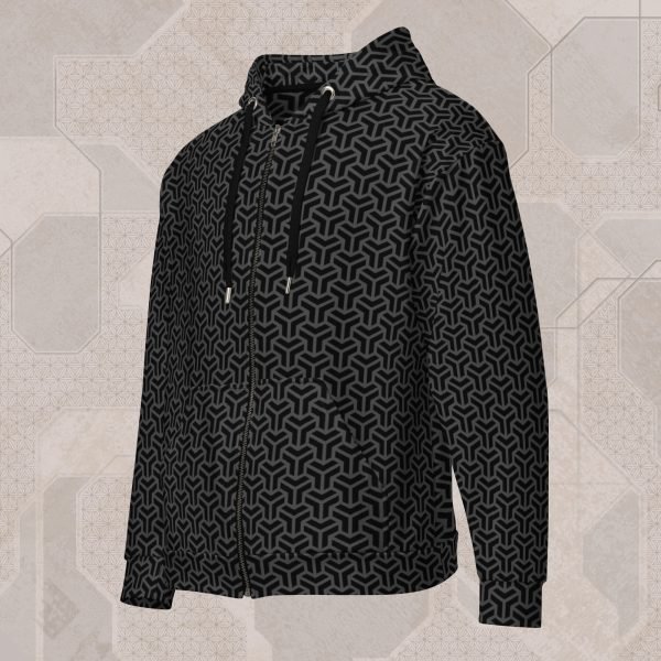 Frequencies Interlace Visionary Art Zip Hoodie
