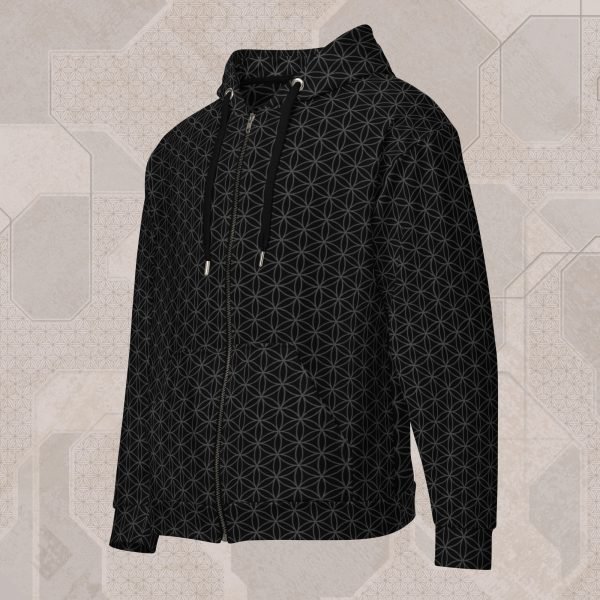 Frequencies Seed Visionary Art Zip Hoodie