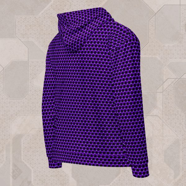 Prism Amethyst Visionary Art Zip Hoodie - Image 2