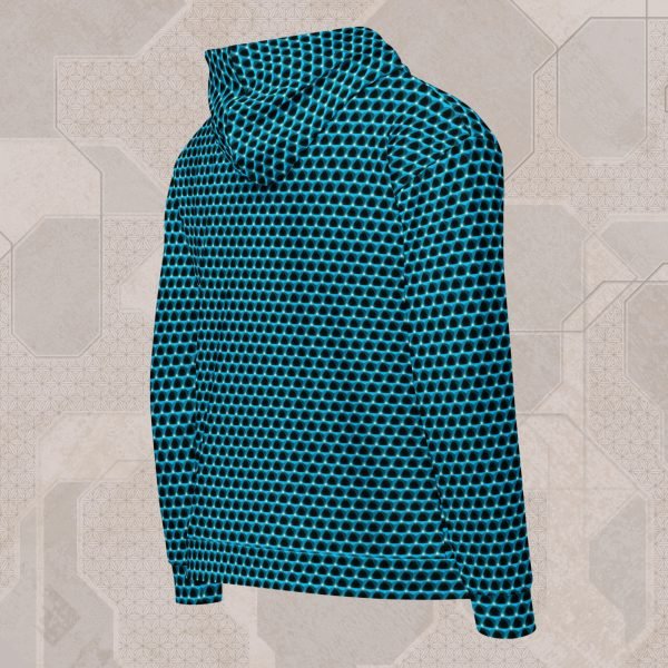 Prism Aquamarine Visionary Art Zip Hoodie - Image 2