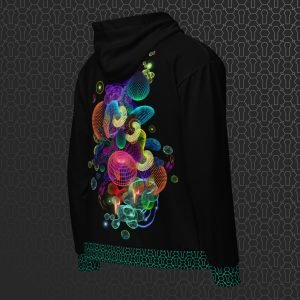 Anti-Gravity Visionary Art Graphic Zip Hoodie