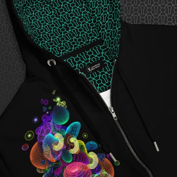Anti-Gravity Visionary Art Graphic Zip Hoodie - Image 4